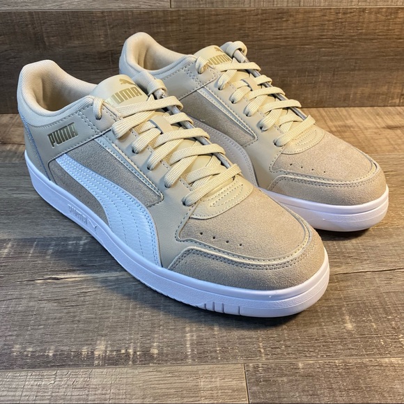 Puma Shoes | Puma Rebound Joy Low SD Peyote Puma White Team Gold | Color: Tan | Size: 11.5 | Sportswearnmore's Closet